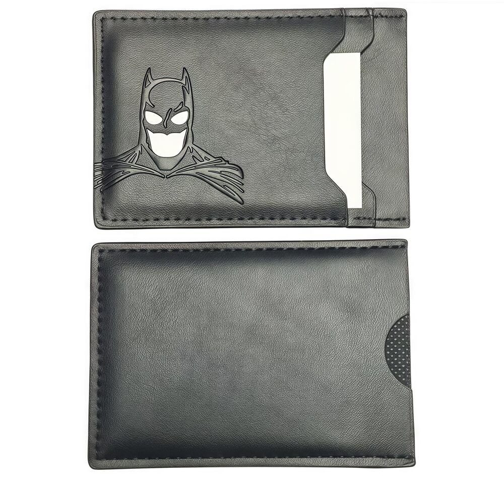 6819 Bat Wallet ID and , Superhero Mask Design ID holder Card Bat Holder